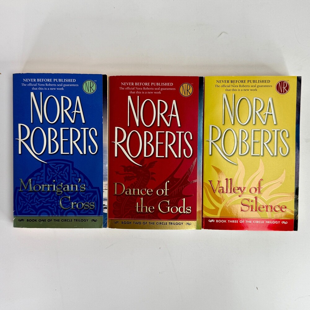 Nora Roberts Circle Trilogy Paperback Set Morrigan's Cross Dance Of The Gods Val